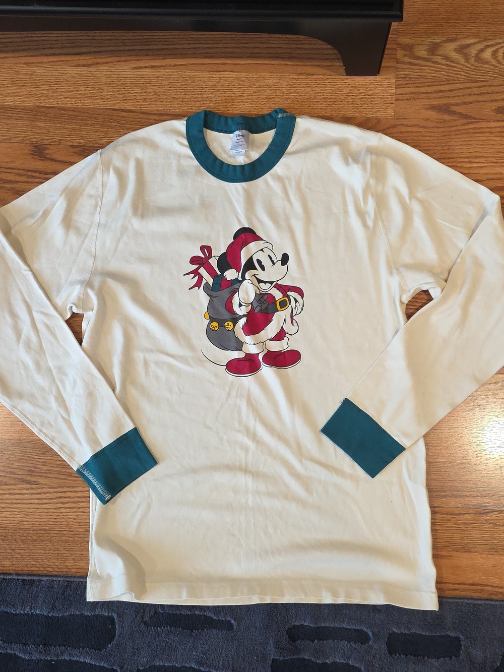 Disney Mickey Mouse Christmas Pajama Long Sleeve Shirt